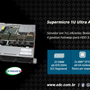 Servidor Supermicro 1U AMD EPYC